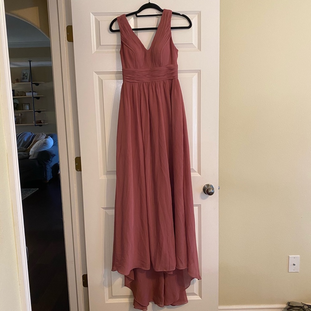 Azazie Chaney Dress in Desert Rose (worn once)